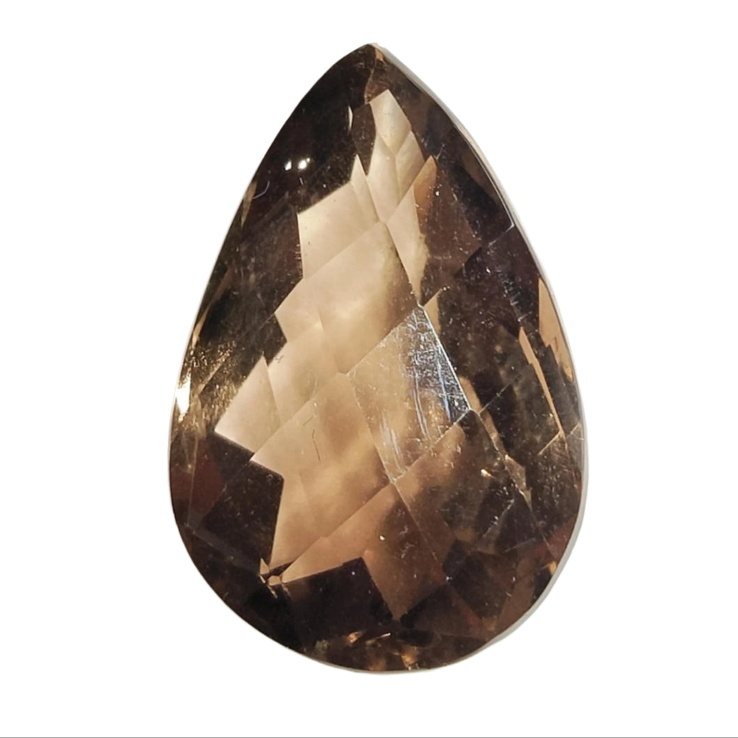 Smoky Quartz Pear Cut Gemstone