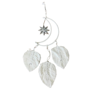 Macrame Moon Leaf Star Dream Catcher