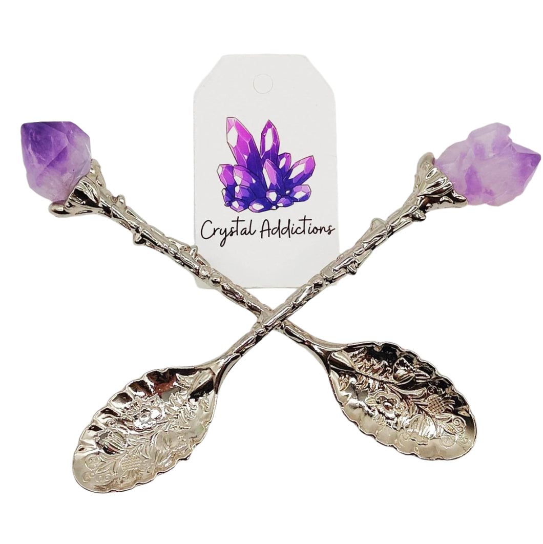 Amethyst Root Altar Spoon