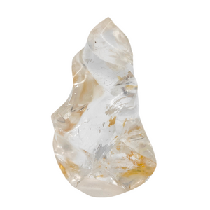 Clear Quartz + Golden Healer Flame # 177