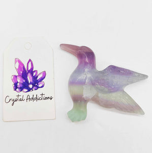 Rainbow Fluorite Bird # 85