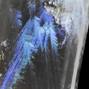 Clear Quartz Blue Feather Needle D/T Vogel # 100