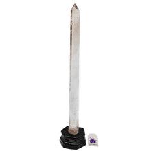 Load image into Gallery viewer, Clear Quartz + Smoky Quartz Tower #147
