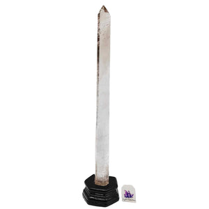 Clear Quartz + Smoky Quartz Tower #147