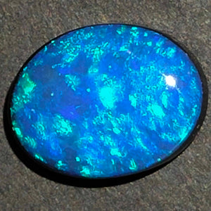 White Cliffs Opal - Doublet Blue/Green # 8