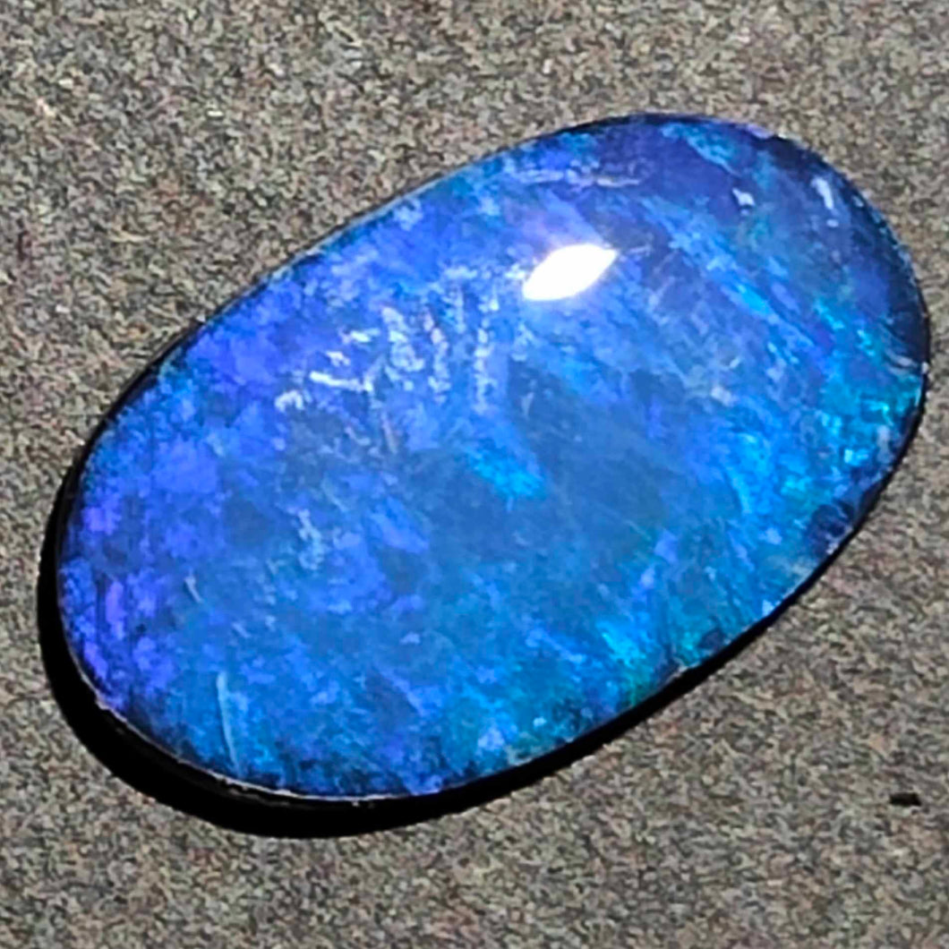 White Cliffs Opal - Doublet Blue # 13