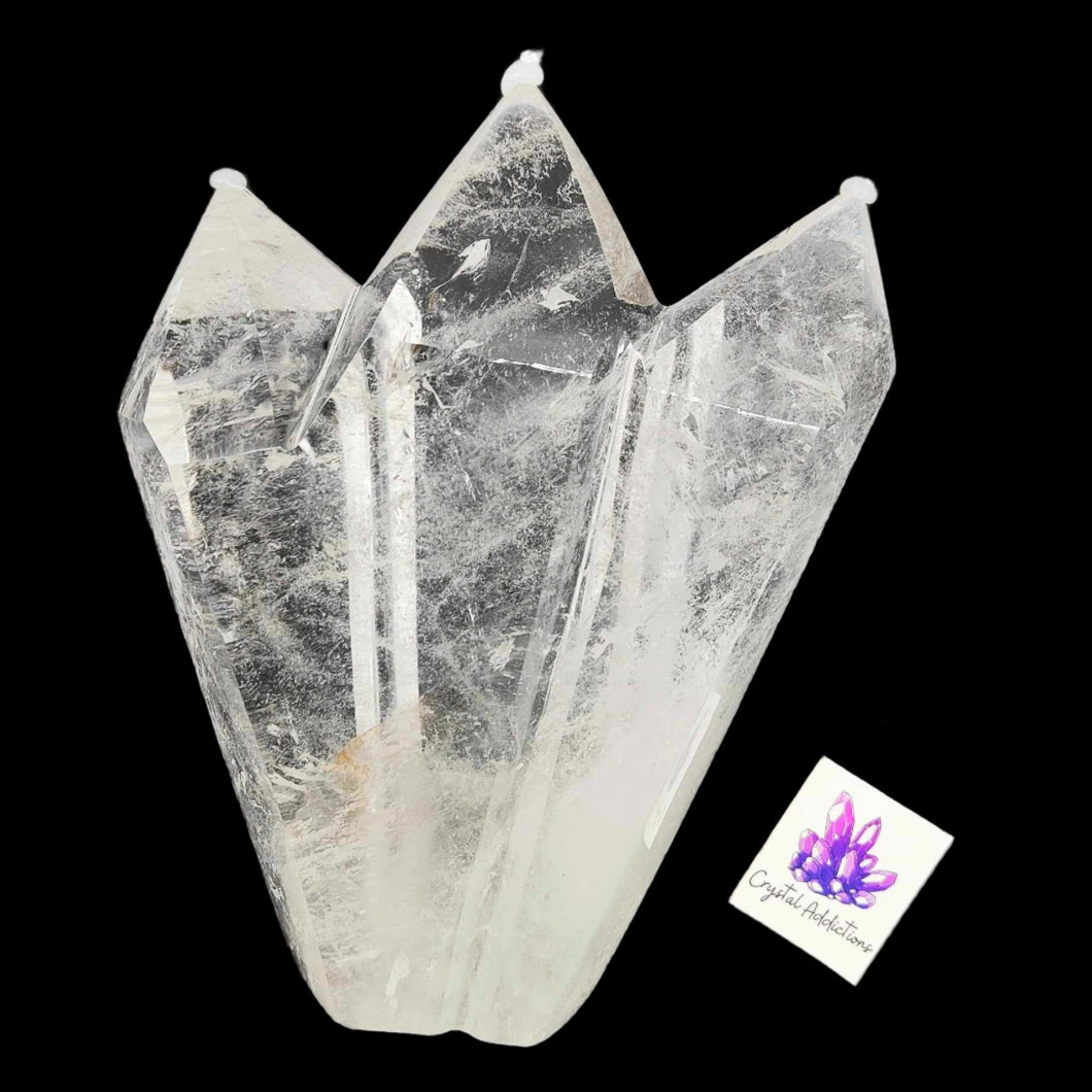 Clear Quartz Triple Terminated Tower # 144