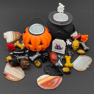 Halloween Mystery Cauldrons & Pumpkins