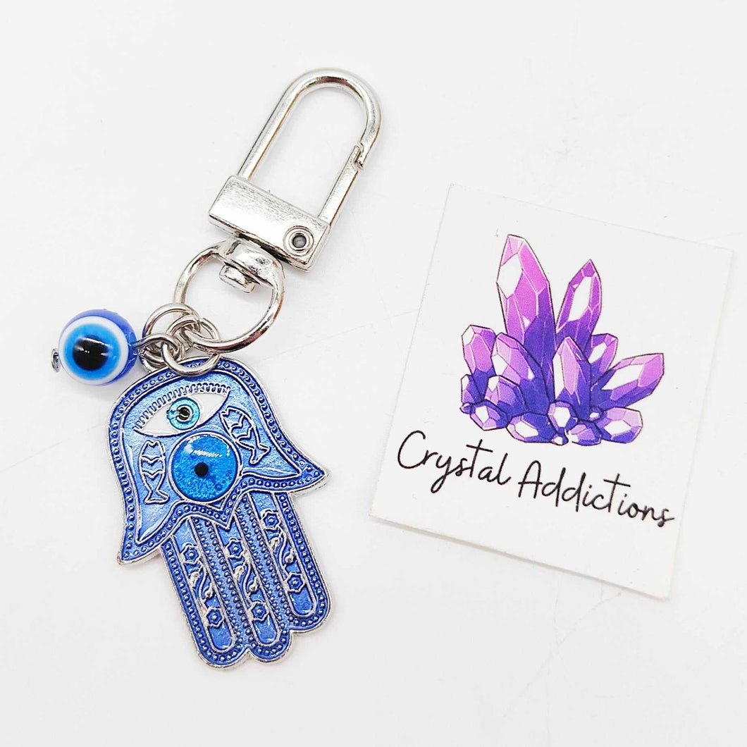 Hamsa Hand Evil Eye Mini Keyring