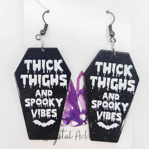 Thick Thighs & Spooky Vibes Earrings