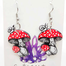 Load image into Gallery viewer, Mystic Mushroom Earrings
