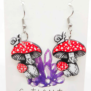 Mystic Mushroom Earrings