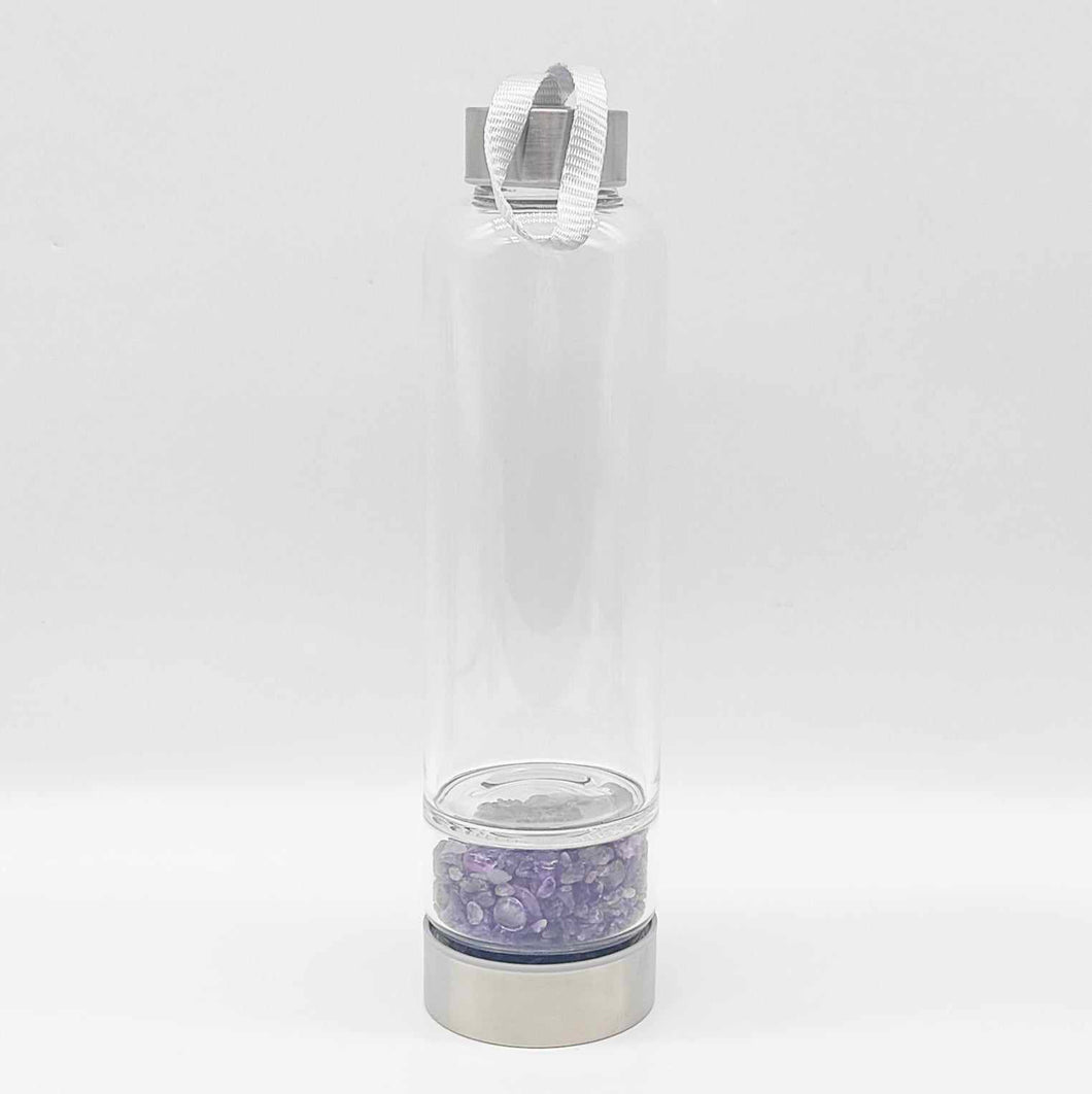 Amethyst Chip Water Bottle