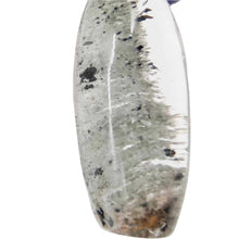 Load image into Gallery viewer, Scenic Garden Quartz + Black Mica Gold Pendant # 186
