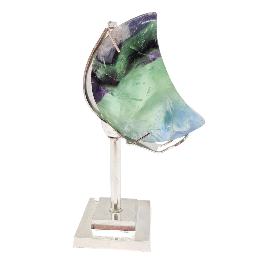 Fluorite Moon + Stand # 149