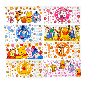 DTF Wraps - Winnie The Pooh & Friends