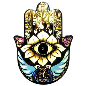 Hamsa Hand Ceramic Coaster