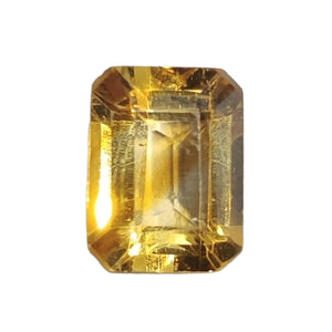 Citrine Emerald Cut Gemstone