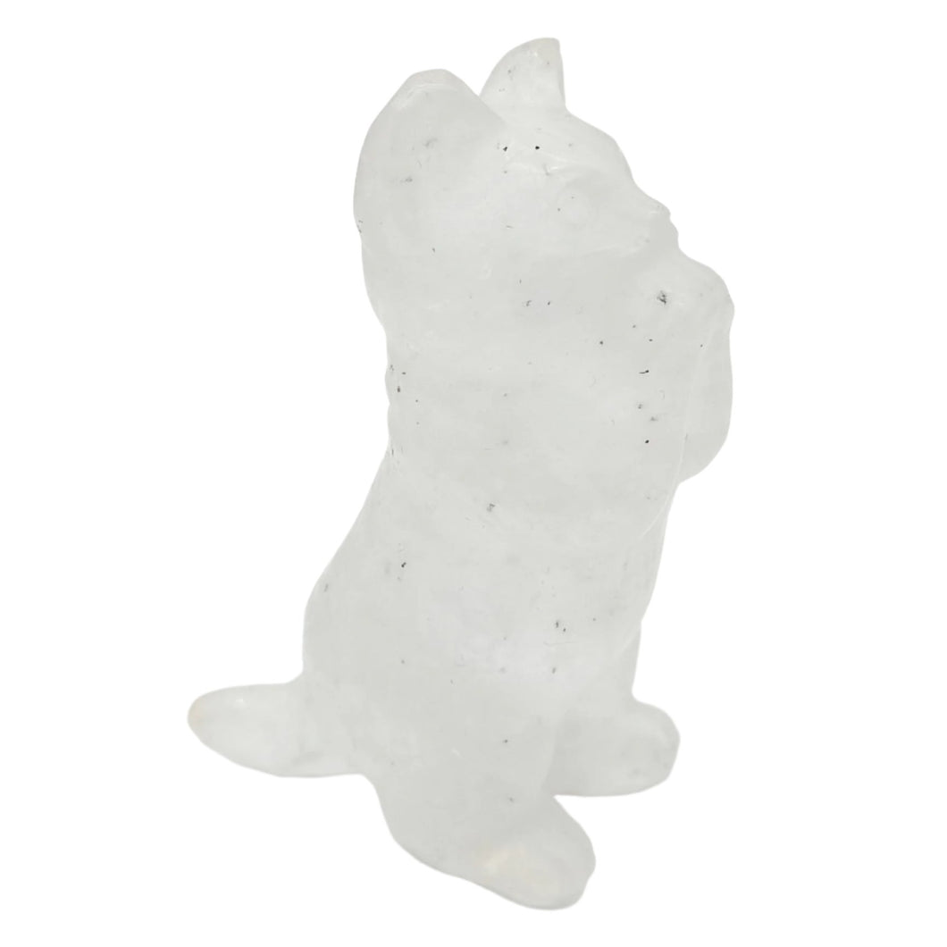 Clear Quartz Standing Cat # 2