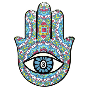 Hamsa Hand Ceramic Coaster