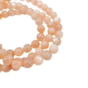 Peach Moonstone Bracelet