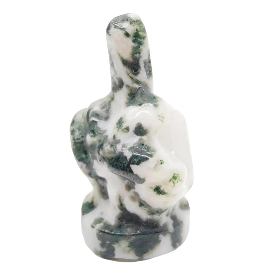 Moss Agate Rude Finger # 121