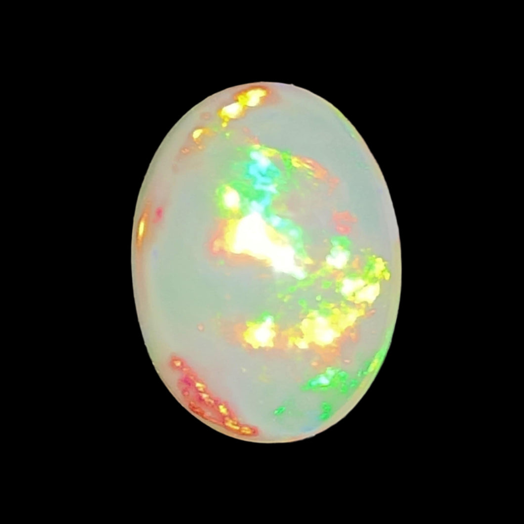 White Opal Oval Gemstone # 101