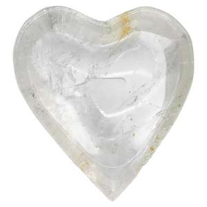 Clear Quartz + Golden Healer Heart Bowl # 75