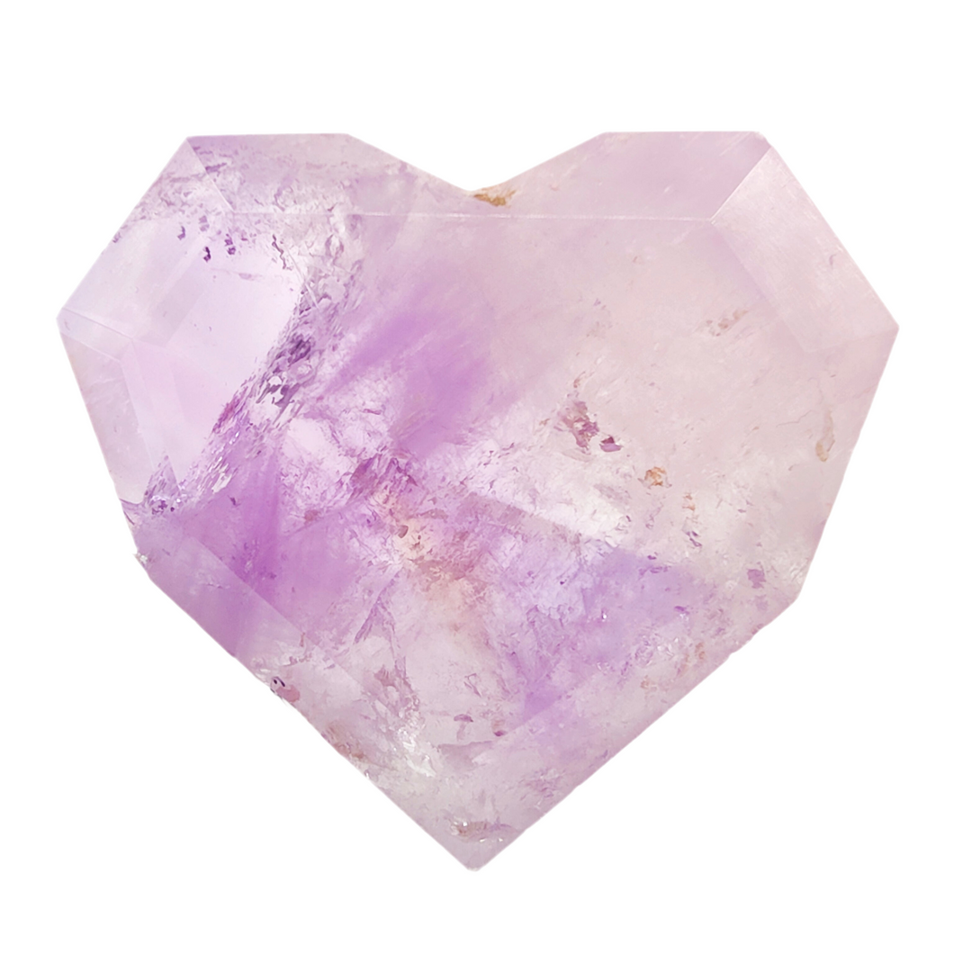 Amethyst Faceted Heart # 144