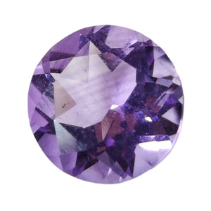 Amethyst Round Cut Gemstone