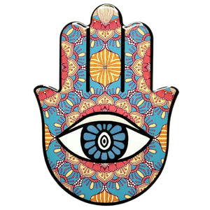 Hamsa Hand Ceramic Coaster