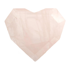 Rose Quartz Faceted Heart # 190