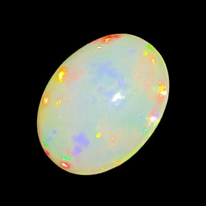 White Opal Oval Gemstone # 101