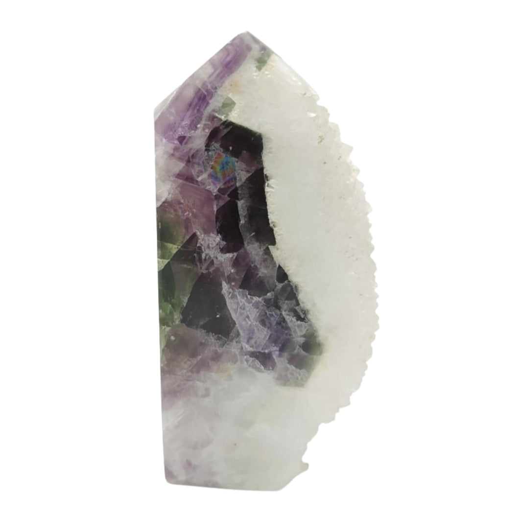 Rainbow Fluorite Druzy Point # 92