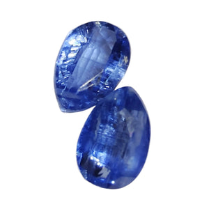 Blue Sapphire Pear Cut Gemstone x2