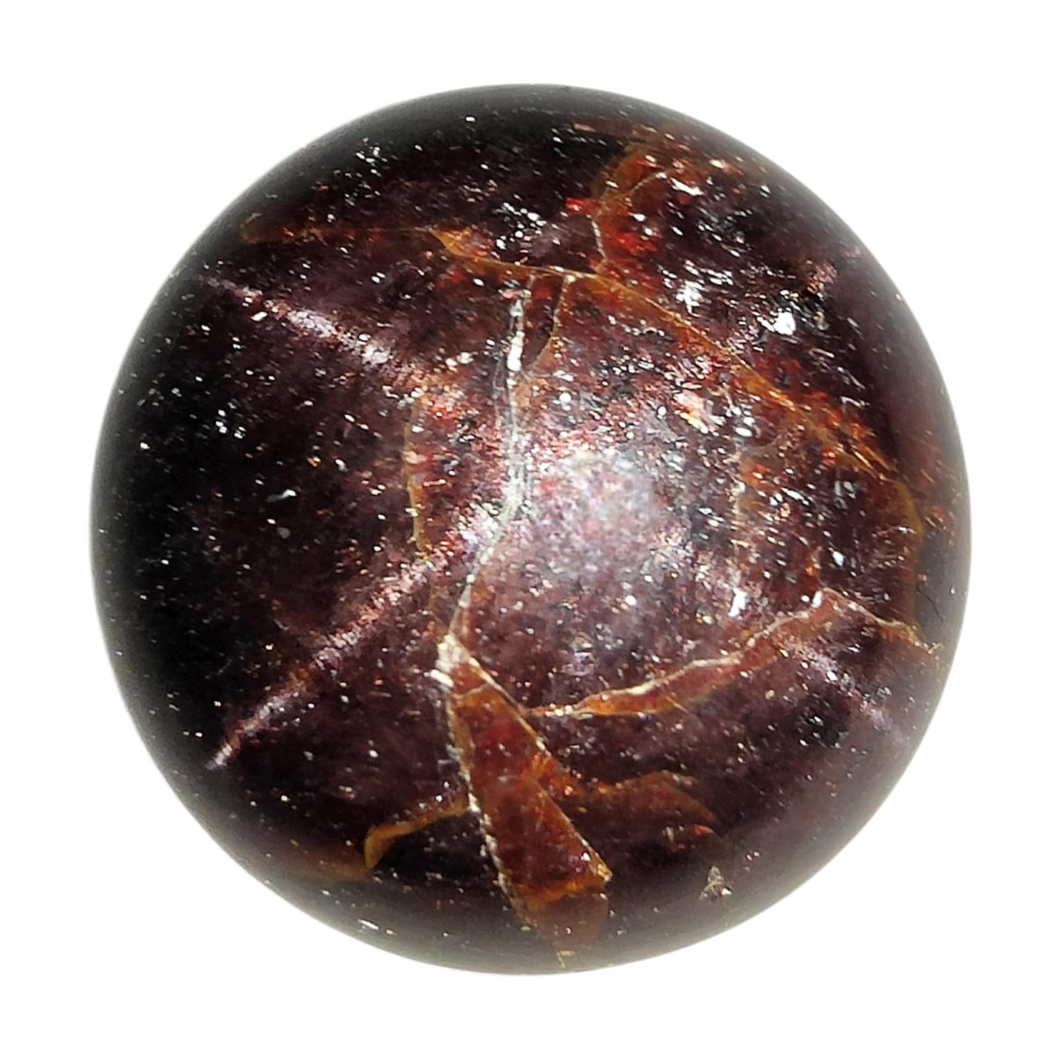 Garnet Sphere with Star # 92