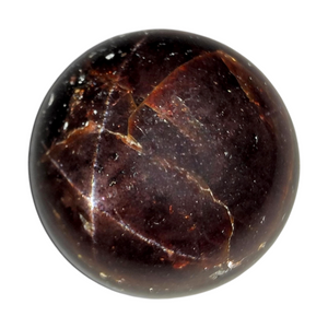 Garnet Sphere with Star # 92