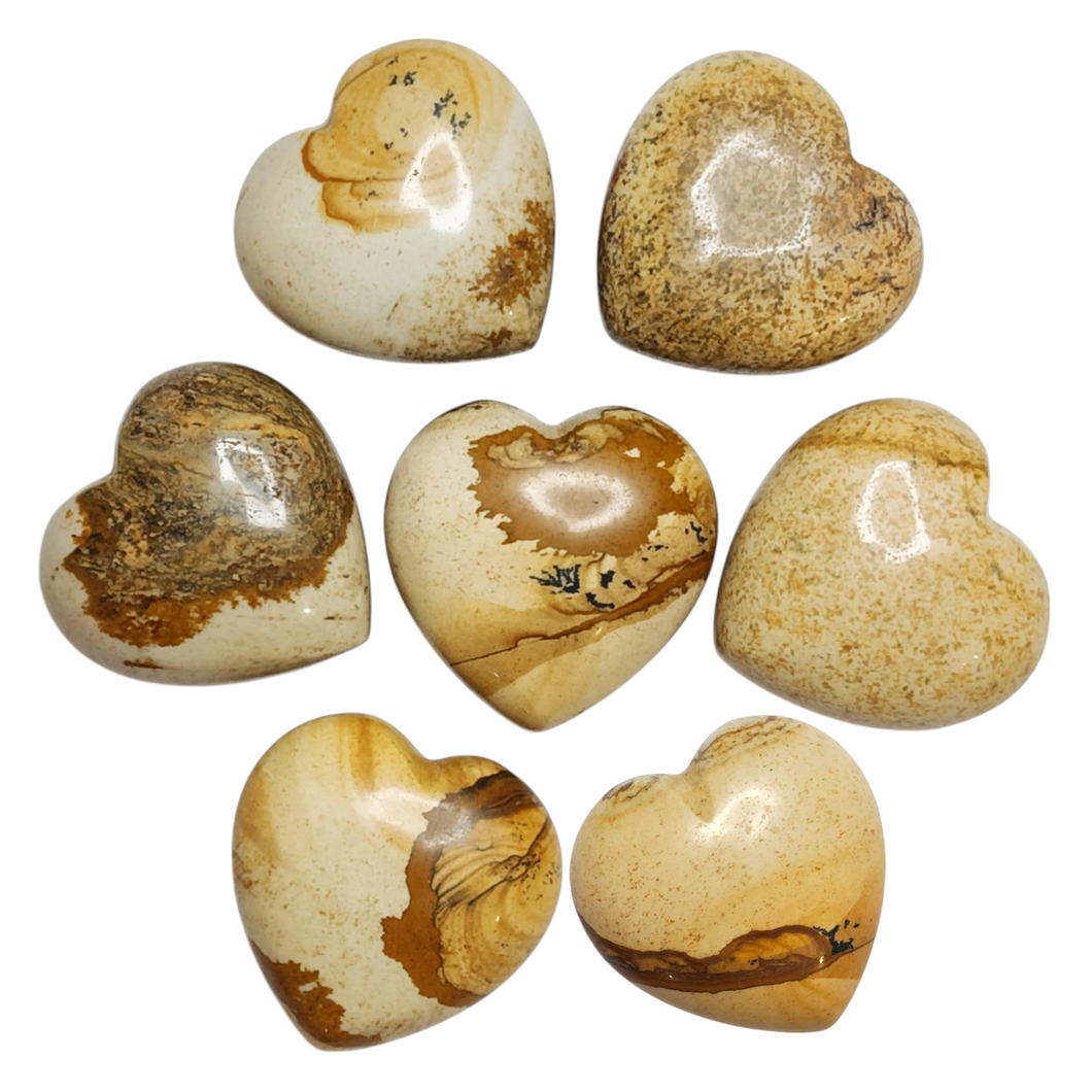 Picture Stone Medium Hearts