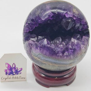 Amethyst Geode Sphere # 72