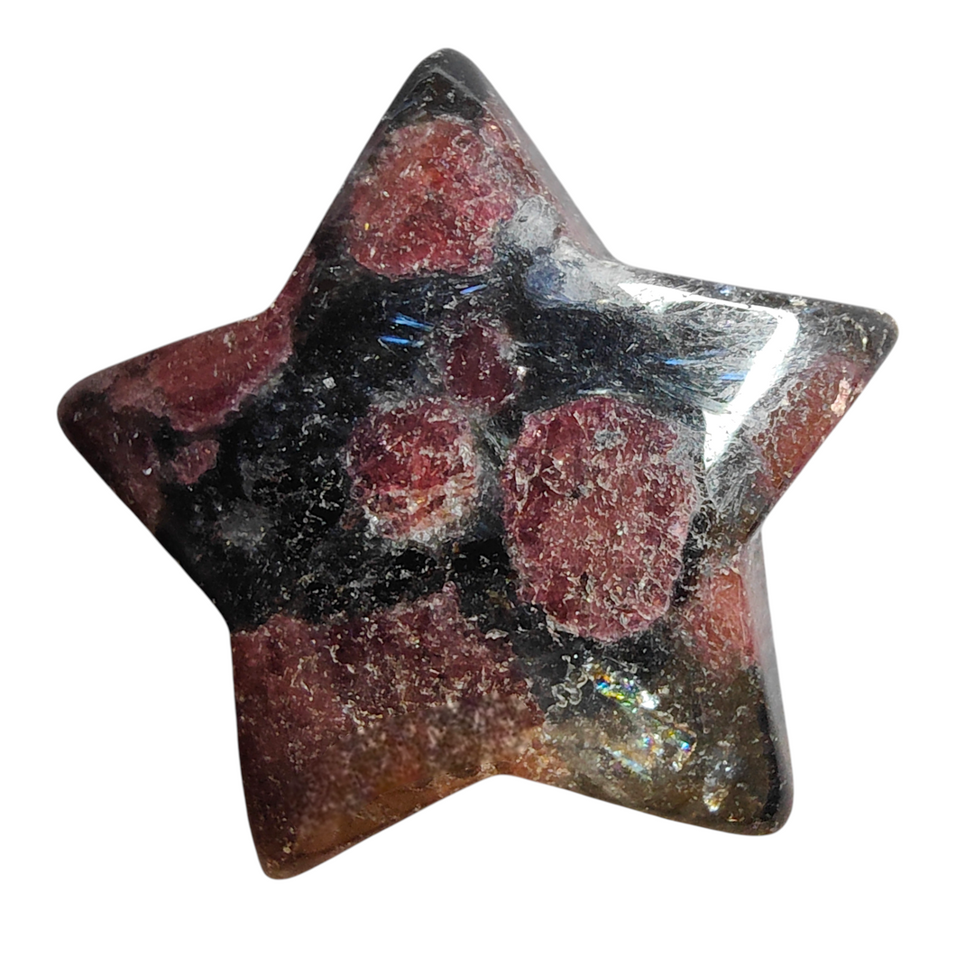 Arfvedsonite + Garnet  Star # 106