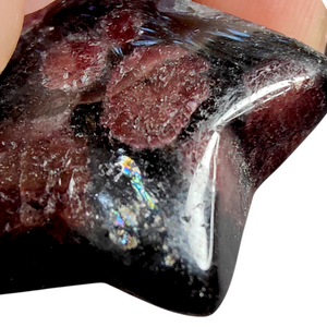 Arfvedsonite + Garnet  Star # 106