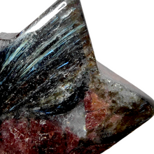 Load image into Gallery viewer, Arfvedsonite + Garnet  Star # 125

