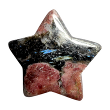 Load image into Gallery viewer, Arfvedsonite + Garnet  Star # 17
