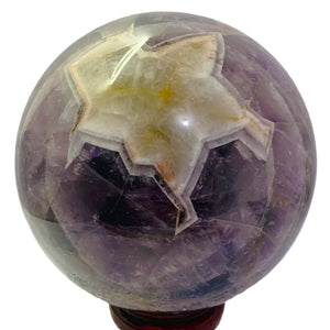 Chevron Amethyst Sphere XL #100