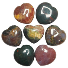 Load image into Gallery viewer, Ocean JasperMedium Hearts
