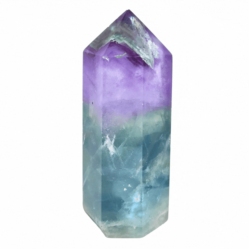 Rainbow Fluorite Point # 102