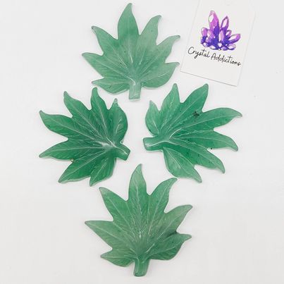 Green Aventurine Leaf
