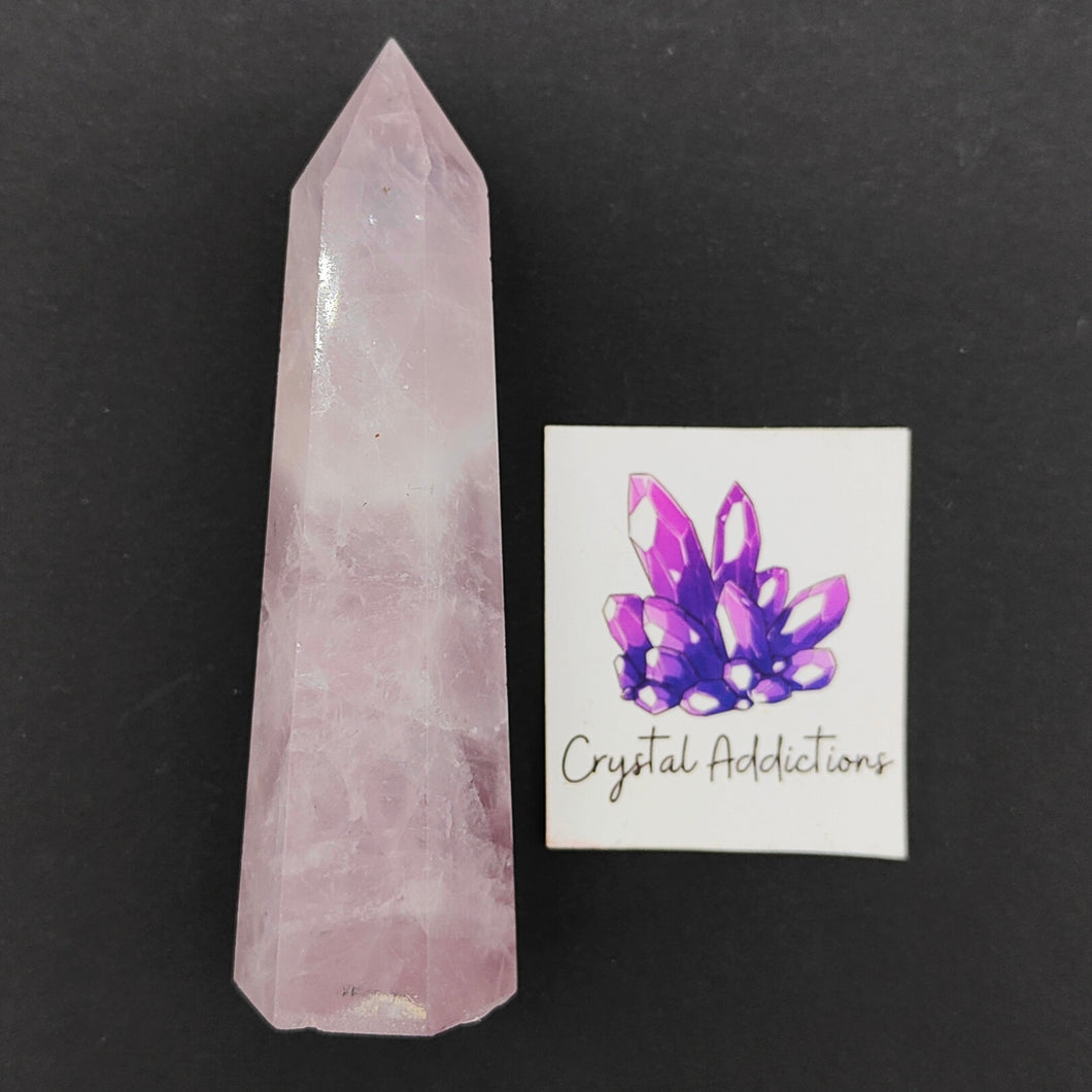 Purple Rose Quartz Point # 152