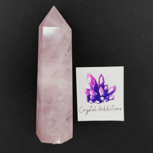 Purple Rose Quartz Point # 67