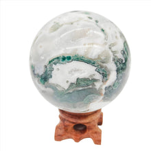 Load image into Gallery viewer, Moss Agate Sphere # 180
